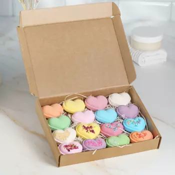 OFCOURSE Бомбочки для ванны сердечки Набор 16.0