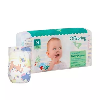 OFFSPRING Подгузники, M 6-10 кг Единороги 42.0