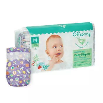 OFFSPRING Подгузники, M 6-10 кг Космос 42.0