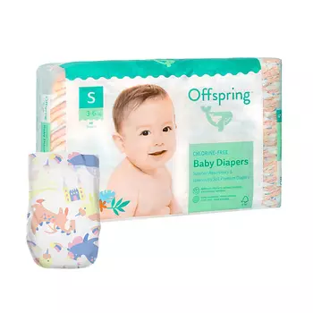 OFFSPRING Подгузники, S 3-7 кг Единороги 48.0