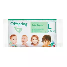 OFFSPRING Подгузники, Travel pack, L 9-13 кг 3.0