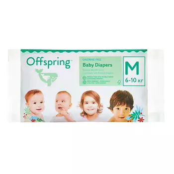 OFFSPRING Подгузники, Travel pack, M 6-10 кг 3.0