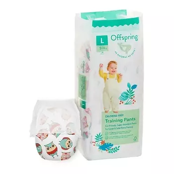 OFFSPRING Трусики-подгузники, L 9-14 кг Совы