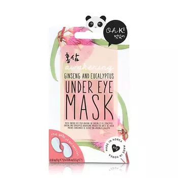 OH K! GINSENG & EUCALYPTUS UNDER EYE MASK Маска увлажняющая и выравнивающая тон кожи для зоны вокруг глаз "Женьшень и эвкалипт"