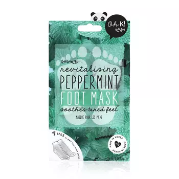 OH K! REVIVING FOOT MASK Маска для ног восстанавливающая и увлажняющая "Перечная мята"