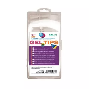 OH MY Гелевые типсы для экспресс наращивания КВАДРАТ 1.0