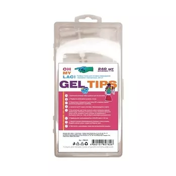 OH MY Гелевые типсы для экспресс наращивания БАЛЕРИНА 240.0