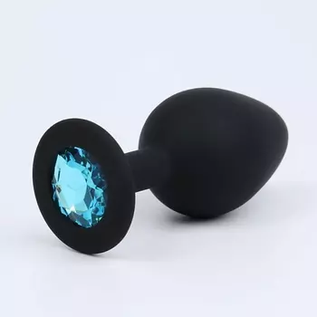 ОКИ-ЧПОКИ Анальная пробка, с лиловым кристаллом