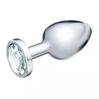 ОКИ-ЧПОКИ Анальная пробка, с прозрачным кристаллом