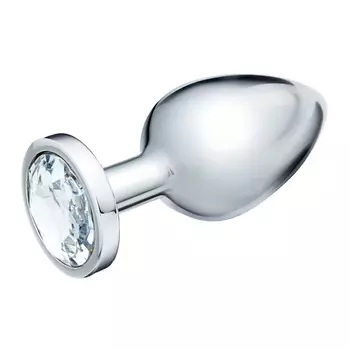 ОКИ-ЧПОКИ Анальная пробка, с прозрачным кристаллом