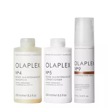 OLAPLEX Набор для ухода за волосами Nourished Hair Essentials №4, №5 и №9