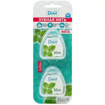 OLEOS Зубная нить Мята 100