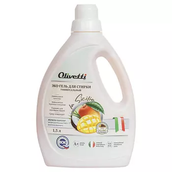 OLIVETTI Эко-Гель для стирки универсальный Тропический манго