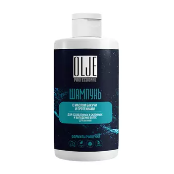 OLJE Шампунь мужской с маслом бакучи и протеинами 450.0
