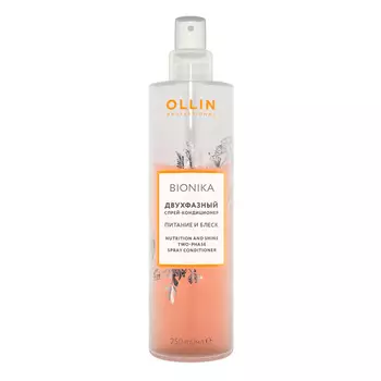 OLLIN PROFESSIONAL Двухфазный спрей-кондиционер "Питание и блеск" OLLIN BIONIKA