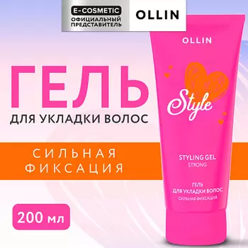 OLLIN PROFESSIONAL Гель для укладки волос сильной фиксации Beauty Style