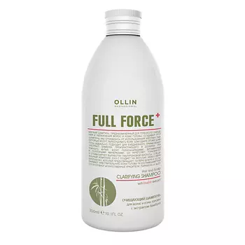 OLLIN PROFESSIONAL Очищающий шампунь для волос и кожи головы с экстрактом бамбука OLLIN FULL FORCE