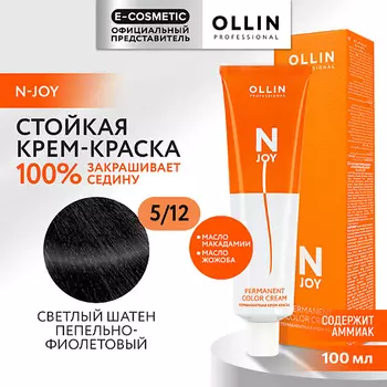 OLLIN PROFESSIONAL Перманентная крем-краска для волос N-JOY