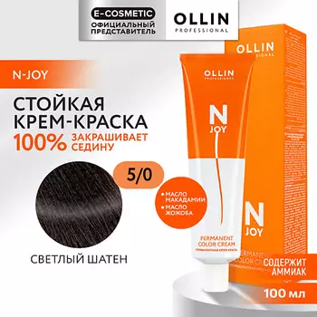 OLLIN PROFESSIONAL Перманентная крем-краска для волос N-JOY