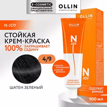 OLLIN PROFESSIONAL Перманентная крем-краска для волос N-JOY