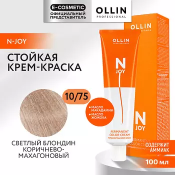 OLLIN PROFESSIONAL Перманентная крем-краска для волос N-JOY