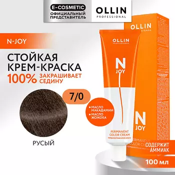 OLLIN PROFESSIONAL Перманентная крем-краска для волос N-JOY