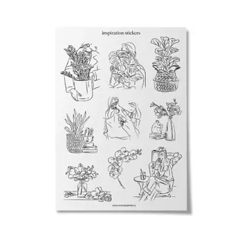 OMARIE Стикеры для ежедневника на прозрачной основе