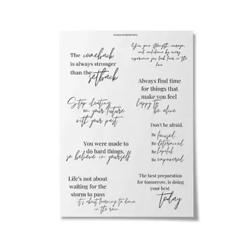 OMARIE Стикеры для ежедневника на прозрачной основе