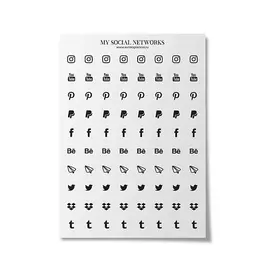 OMARIE Стикеры на прозрачной основе А6