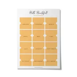 OMARIE Стикеры-разделители для ежедневника А6