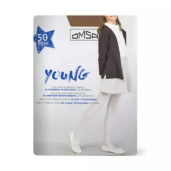 OMSA Kids Young Колготки детские 50 ден Caramello 0