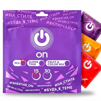 ON Презервативы ON Mix Pack микс-набор