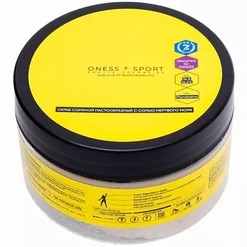 ONESS SPORT Скраб соляной пастообразный с солью мертвого моря 320.0