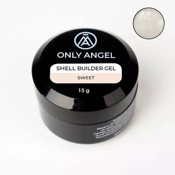 ONLY ANGEL Гель для наращивания ногтей с белой поталью
