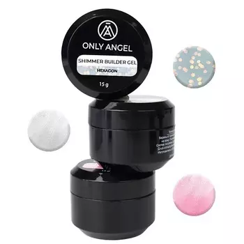 ONLY ANGEL Набор гелей для наращивания ногтей с шиммером