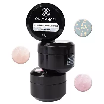 ONLY ANGEL Набор гелей для наращивания ногтей с шиммером