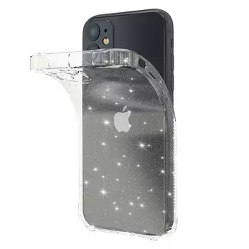 ONZO Чехол ONZO "SPARKL" для iPhone 11, прозрачный (серебряные блестки)