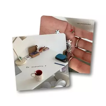 ОПРОКИНУТЫЙ ЛЕС Блокнот в точку квадратный 'всё получится'