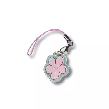 ОПРОКИНУТЫЙ ЛЕС Брелок акриловый 'розовый цветок'