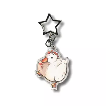 ОПРОКИНУТЫЙ ЛЕС Брелок акриловый 'утя'