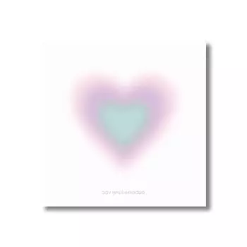 ОПРОКИНУТЫЙ ЛЕС Бумага для заметок 'purple aura heart'