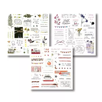 ОПРОКИНУТЫЙ ЛЕС Набор стикеров прозрачных 'для планирования'