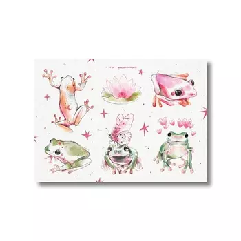 ОПРОКИНУТЫЙ ЛЕС Стикеры 'лягушки'