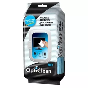 OPTI CLEAN Влажные салфетки для экранов 1