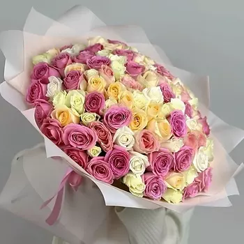 OPTROZ.RU Нежный микс из роз Кения