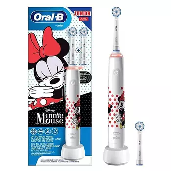 ORAL-B Детская электрическая зубная щетка Pro 3 Junior Minnie Mouse