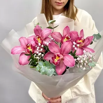 ОРАНЖ Букет из орхидей