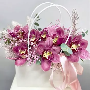 ОРАНЖ Сумочка с орхидеями