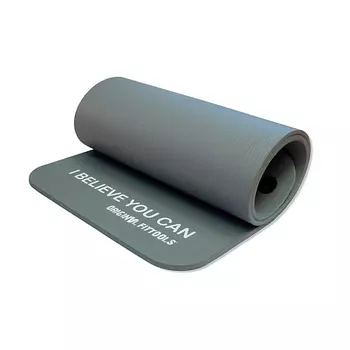 ORIGINAL FITTOOLS Коврик/Мат для аэробики, фитнеса и йоги NBR 12,5 мм с кольцами