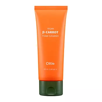 OTTIE Очищающая веган-пенка на основе органической моркови Vegan Beta-Carrot Foam Cleanser 100